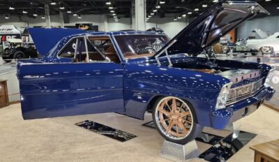 Tim Brasher's 1966 Nova displayed during the 2024 O'Reilly Auto Parts Cavalcade of Customs in Cincinnati! Renovation is nearing an end at the Duke Energy Convention Center. Cavalcade returns to Cincinnati March 13-15, 2026!
